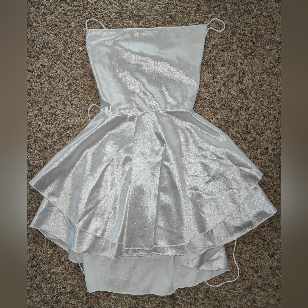 Backless satin dress